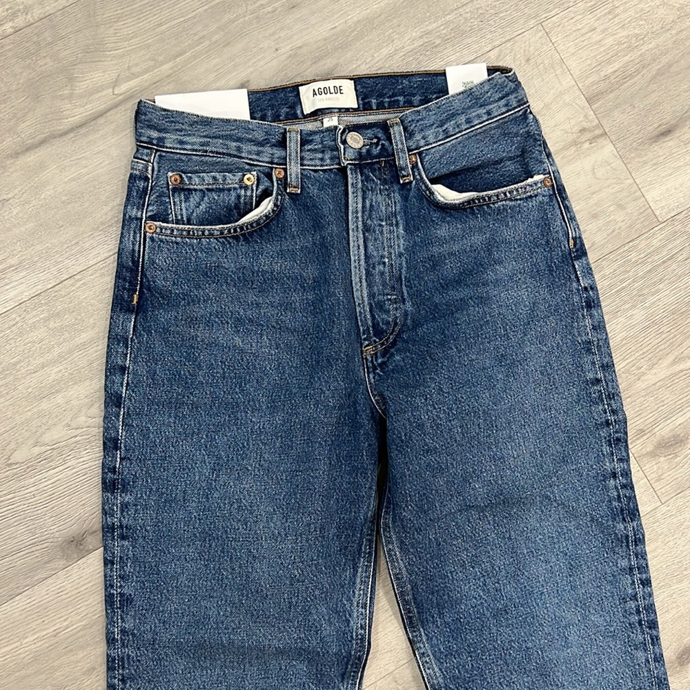 AGOLDE Lana Mid Rise Vintage Straight in Pattern - Picture 5 of 10